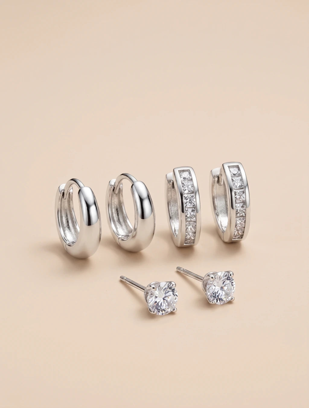 Set Aros Milagros Silver